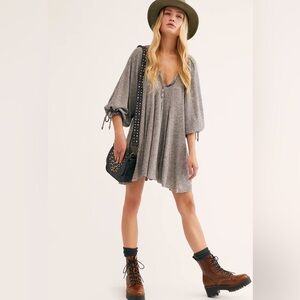 We The Free Winter Sun Ribbed Knit Flowy Tunic Size Medium Free People